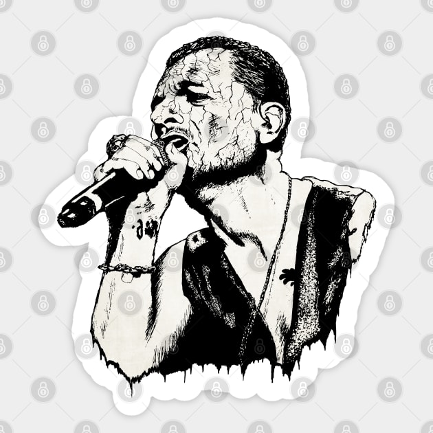 Dave Gahan Portrait Art Sticker by surmind